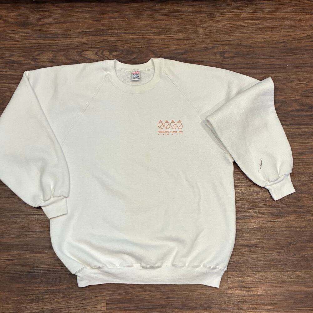 Vintage Russell Athletic Hawaii President’s Club 1986 Sweatshirt XL USA